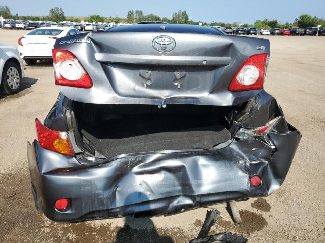2T1BU40E19C141095 - 2009 TOYOTA COROLLA BASE GRAY photo 6