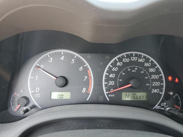 2T1BU40E19C141095 - 2009 TOYOTA COROLLA BASE GRAY photo 9