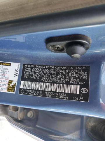 JTDKB20U457029694 - 2005 TOYOTA PRIUS BLUE photo 13