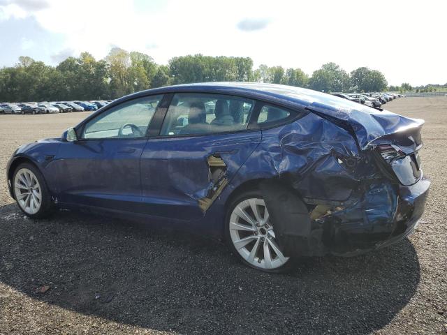 5YJ3E1EA7NF190894 - 2022 TESLA MODEL 3 Mavi foto 2