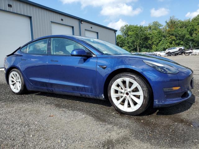 5YJ3E1EA7NF190894 - 2022 TESLA MODEL 3 Mavi foto 4