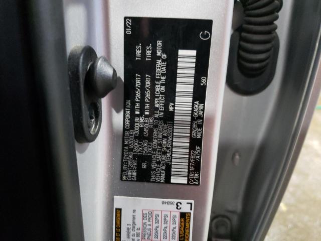 JTEMU5JRXN6030011 - 2022 TOYOTA 4RUNNER SR5/SR5 PREMIUM 银色 照片 13