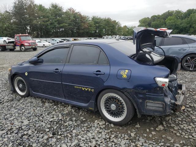 2T1BU4EE4BC666313 - 2011 TOYOTA COROLLA BASE BLUE photo 2