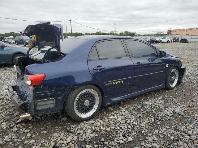 2T1BU4EE4BC666313 - 2011 TOYOTA COROLLA BASE BLUE photo 3