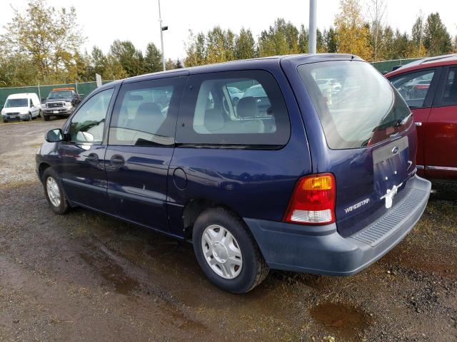 2FMZA5043YBC33980 - 2000 FORD WINDSTAR WAGON BLUE photo 2