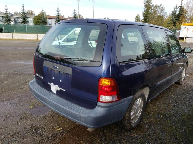 2FMZA5043YBC33980 - 2000 FORD WINDSTAR WAGON BLUE photo 3