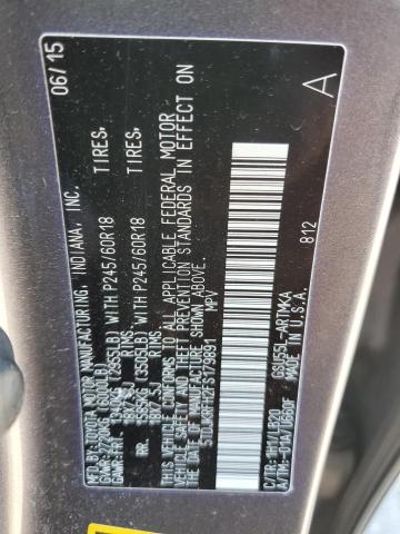 5TDJKRFH2FS179891 - 2015 TOYOTA HIGHLANDER XLE Boz foto 13