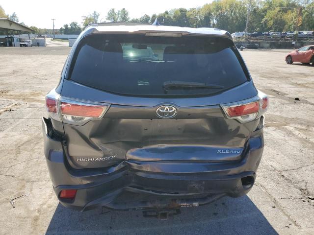 5TDJKRFH2FS179891 - 2015 TOYOTA HIGHLANDER XLE Boz foto 6