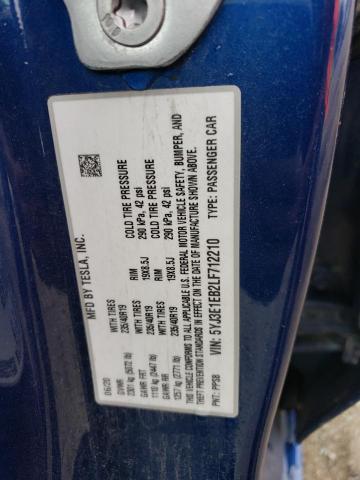 5YJ3E1EB2LF712210 - 2020 TESLA MODEL 3 BLUE photo 13