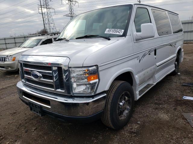 1FDNE1EL1CDA80191 - 2012 FORD ECONOLINE E150 VAN WHITE photo 1