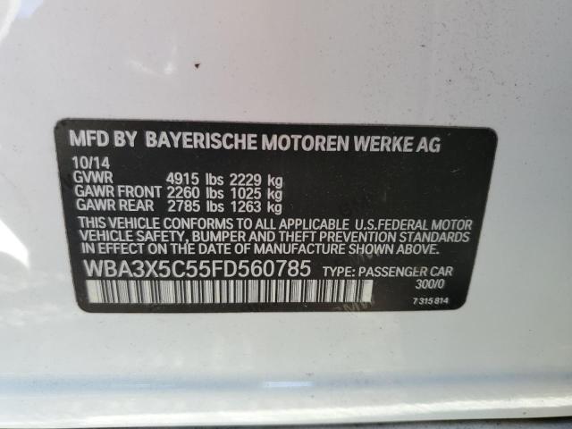 WBA3X5C55FD560785 - 2015 BMW 328 XIGT WHITE photo 12