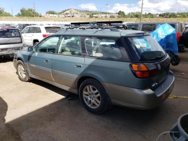 4S3BH686037648589 - 2003 SUBARU LEGACY OUTBACK LIMITED GREEN photo 2