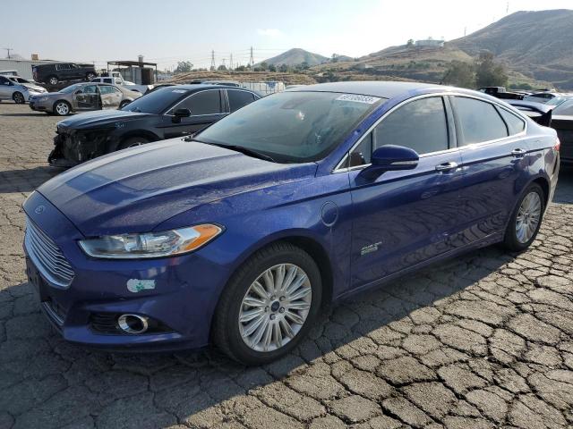 3FA6P0SU6ER255979 - 2014 FORD FUSION TITANIUM PHEV BLUE photo 1