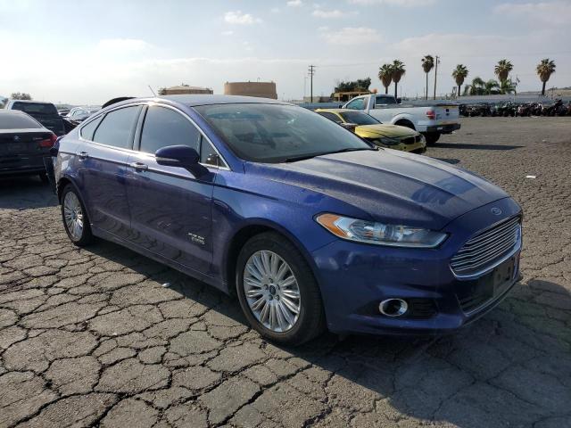 3FA6P0SU6ER255979 - 2014 FORD FUSION TITANIUM PHEV BLUE photo 4