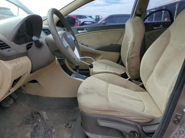 KMHCT4AEXDU570569 - 2013 HYUNDAI ACCENT GLS TAN photo 7