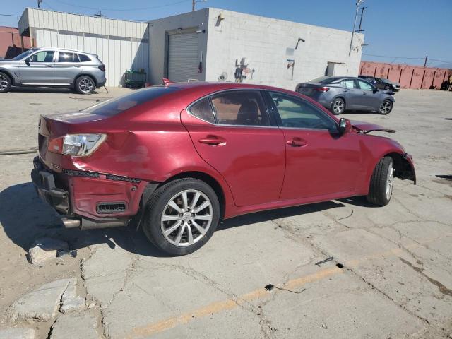 JTHBK262385057183 - 2008 LEXUS IS 250 BURGUNDY photo 3