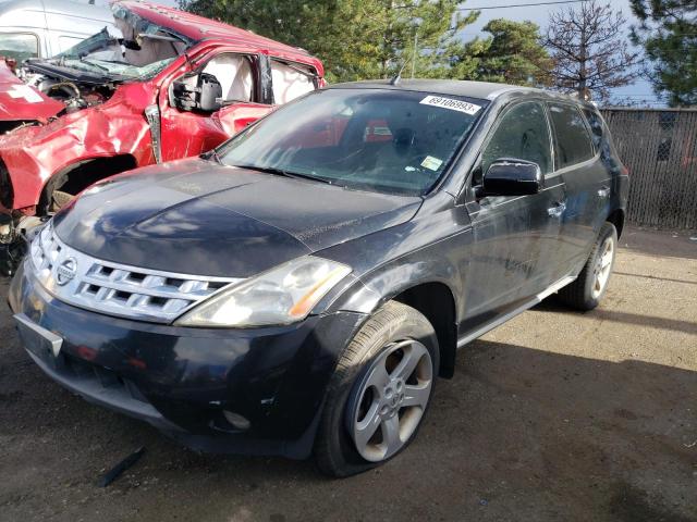 JN8AZ08W95W432825 - 2005 NISSAN MURANO SL BLACK photo 1