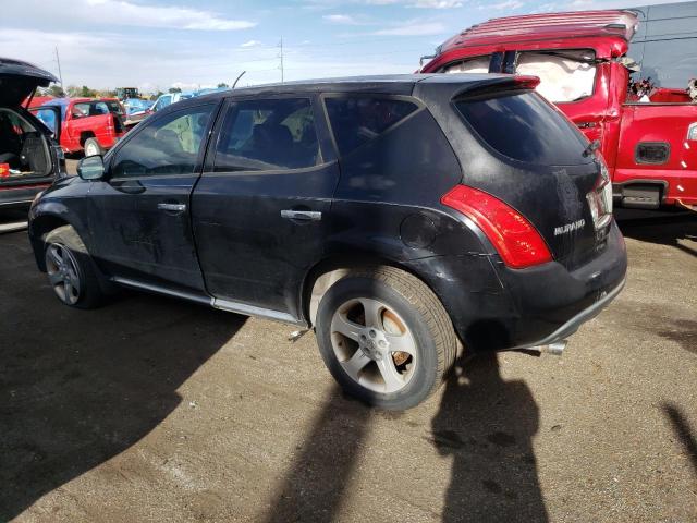 JN8AZ08W95W432825 - 2005 NISSAN MURANO SL BLACK photo 2