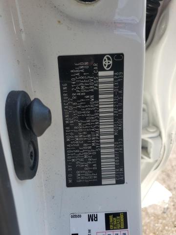 5YFEPMAE2NP382760 - 2022 TOYOTA COROLLA LE WHITE photo 12