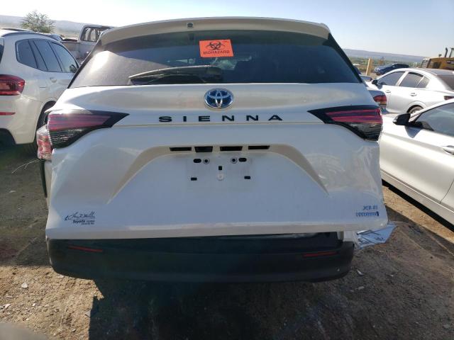 5TDJRKEC6MS021138 - 2021 TOYOTA SIENNA XLE WHITE photo 6