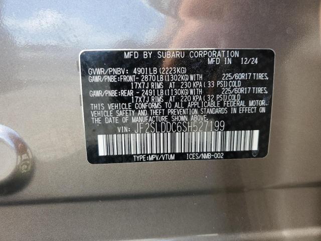 JF2SLDDC6SH527199 - 2025 SUBARU FORESTER PREMIUM Серый фото 13