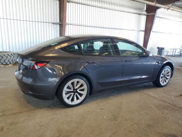 5YJ3E1EB7NF208948 - 2022 TESLA MODEL 3 GRAY photo 3