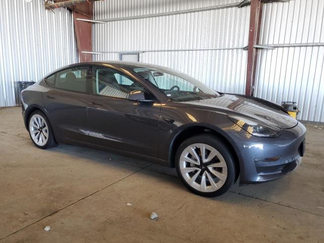 5YJ3E1EB7NF208948 - 2022 TESLA MODEL 3 GRAY photo 4