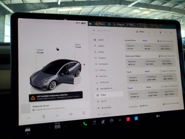 5YJ3E1EB7NF208948 - 2022 TESLA MODEL 3 GRAY photo 9