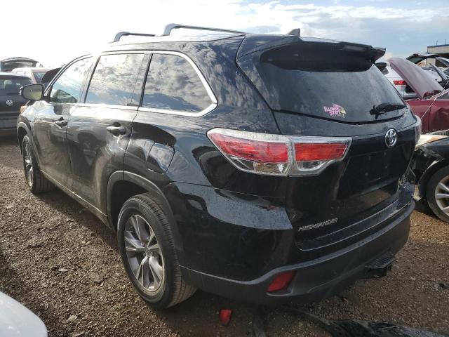 5TDKKRFH9ES011457 - 2014 TOYOTA HIGHLANDER XLE შავი ფოტო 2