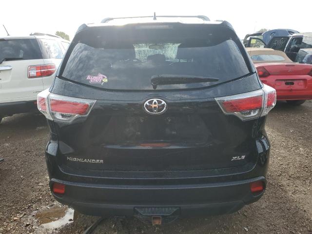 5TDKKRFH9ES011457 - 2014 TOYOTA HIGHLANDER XLE შავი ფოტო 6