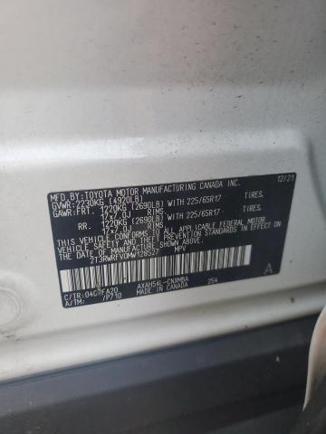 2T3RWRFV0MW128527 - 2021 TOYOTA RAV4 XLE WHITE photo 14