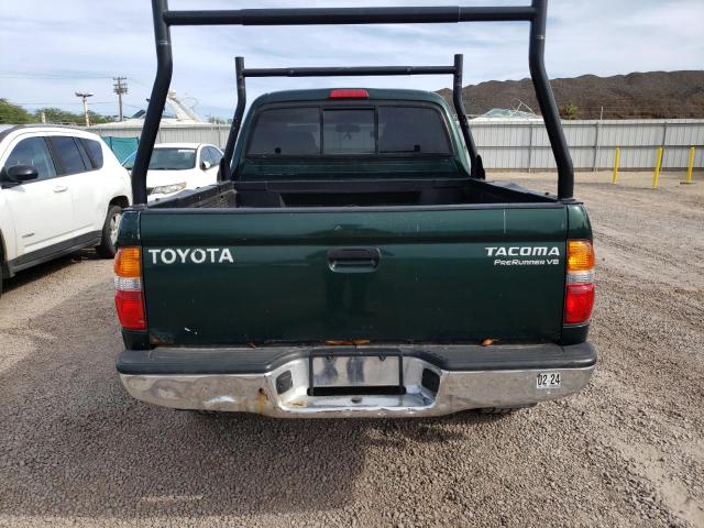 5TEGN92N22Z062404 - 2002 TOYOTA TACOMA DOUBLE CAB PRERUNNER GREEN photo 6