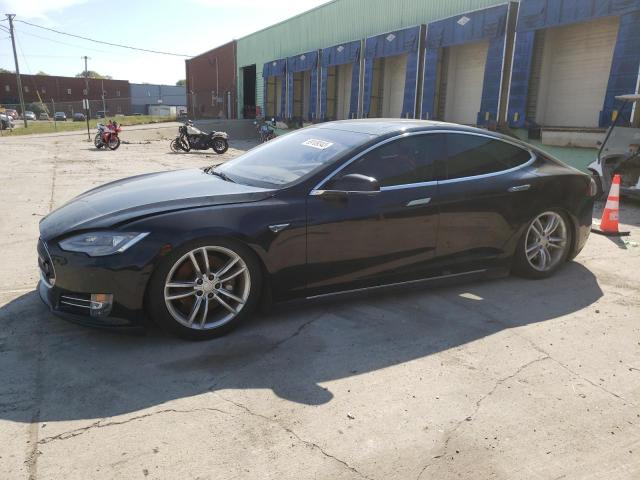 5YJSA1H15EFP52827 - 2014 TESLA MODEL S Սև լուսանկար 1