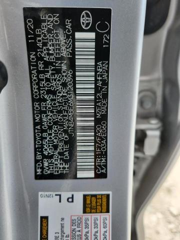 JTNB4MBE6M3120396 - 2021 TOYOTA COROLLA SE Сұр фото 12