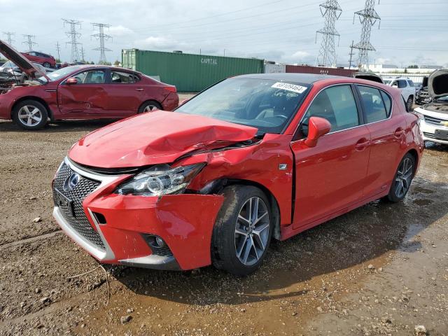 JTHKD5BH0E2207303 - 2014 LEXUS CT 200 RED photo 1