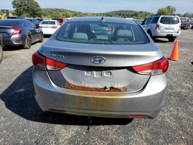 KMHDH4AE2CU395397 - 2012 HYUNDAI ELANTRA GLS GRAY photo 6