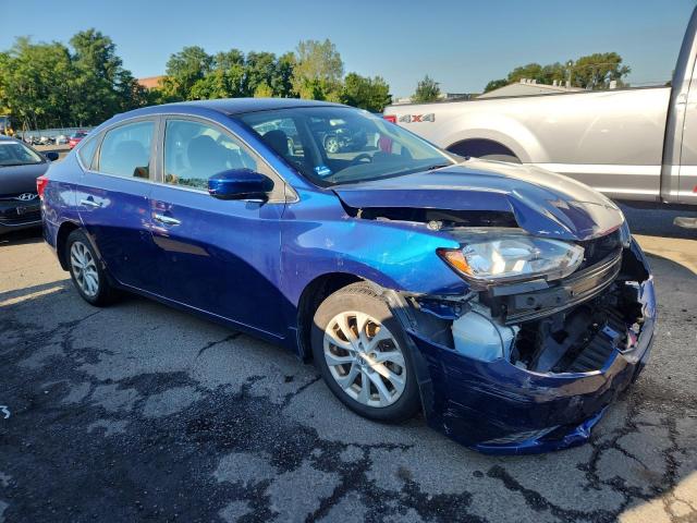 3N1AB7AP0KY257478 - 2019 NISSAN SENTRA S BLUE photo 4