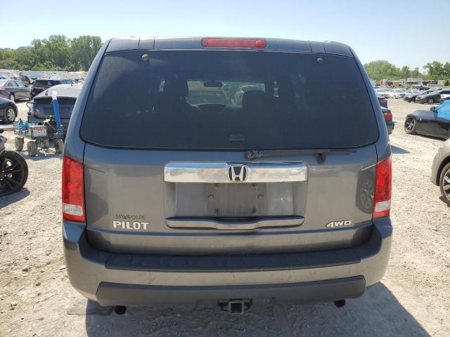 5FNYF4H2XAB012447 - 2010 HONDA PILOT LX GRAY photo 6