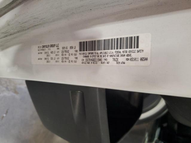 3C6TRVNG6EE115441 - 2014 RAM PROMASTER 1500 STANDARD Սպիտակ լուսանկար 13