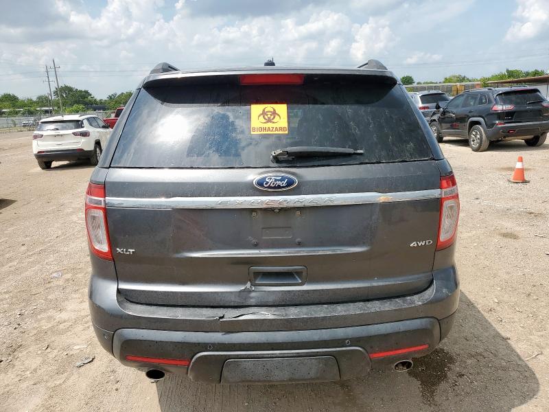 1FM5K8D82FGC28057 - 2015 FORD EXPLORER XLT GRAY photo 6