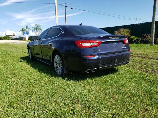 ZAM56RRA6E1078686 - 2014 MASERATI QUATTROPOR S BLUE photo 2