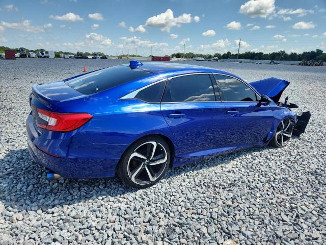 1HGCV1F34KA123675 - 2019 HONDA ACCORD SPORT Niebieski zdjęcie 3