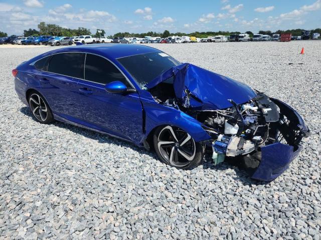 1HGCV1F34KA123675 - 2019 HONDA ACCORD SPORT Niebieski zdjęcie 4