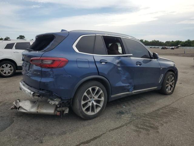 5UXCR6C53KLK84916 - 2019 BMW X5 XDRIVE40I BLUE photo 3