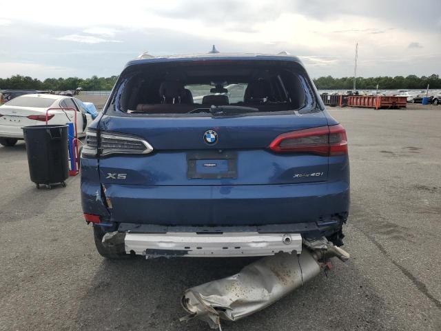 5UXCR6C53KLK84916 - 2019 BMW X5 XDRIVE40I BLUE photo 6