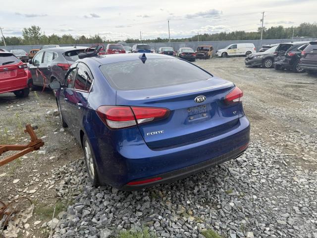 3KPFL4A83HE123128 - 2017 KIA FORTE EX BLUE photo 2
