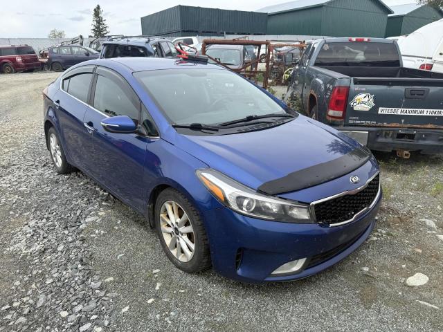 3KPFL4A83HE123128 - 2017 KIA FORTE EX BLUE photo 4