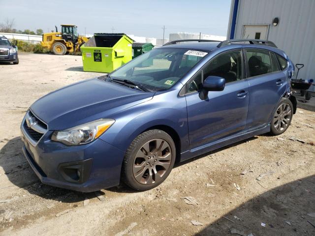 JF1GPAU6XDH843649 - 2013 SUBARU IMPREZA SPORT LIMITED BLUE photo 1