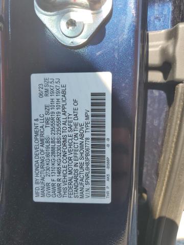 5FNRL6H83PB067778 - 2023 HONDA ODYSSEY TOURING Կապույտ լուսանկար 13