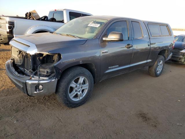 5TFUY5F17EX363255 - 2014 TOYOTA TUNDRA DOUBLE CAB SR/SR5 GRAY photo 1